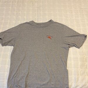 Tommy Bahama Gray Tee with Red Accent
